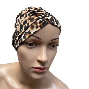 NWT Leopard Head Wrap Cover